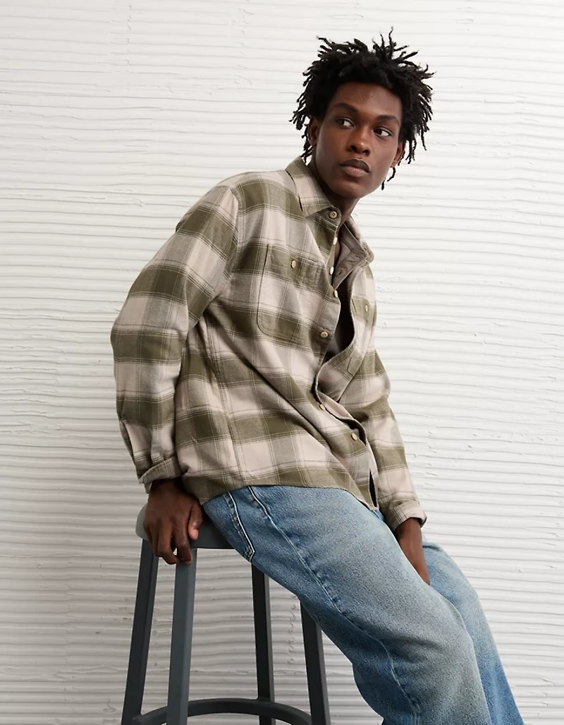 AE Relaxed Everyday Flannel Shirt