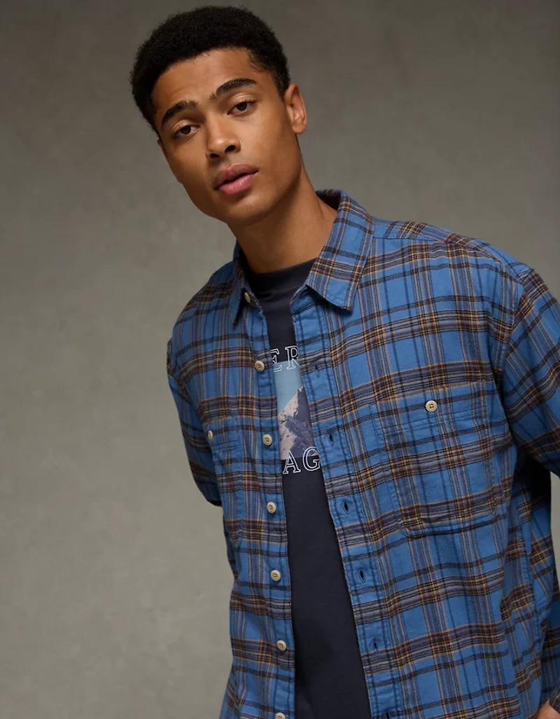 AE Relaxed Everyday Flannel Shirt