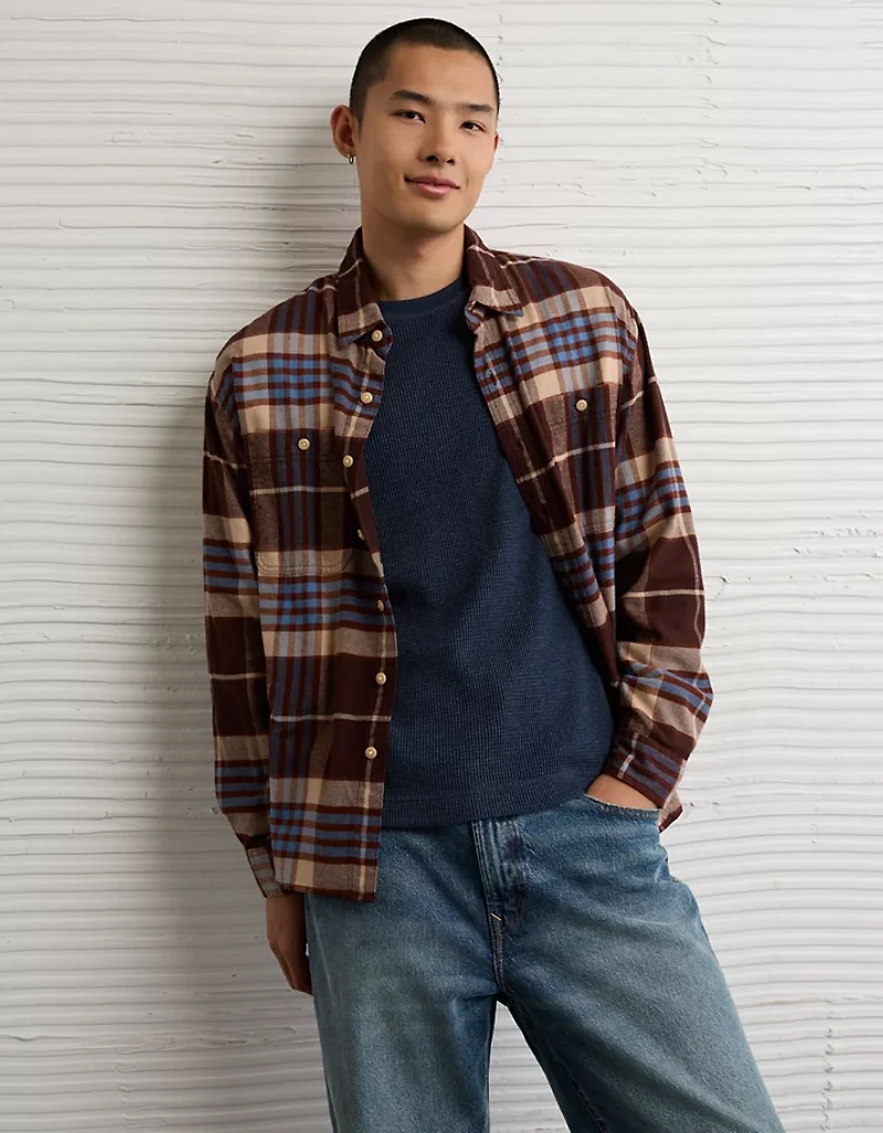 AE Relaxed Everyday Flannel Shirt