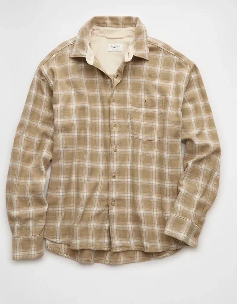 AE Boxy Lightweight Flannel Shirt