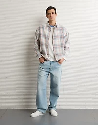 AE Boxy Lightweight Flannel Shirt