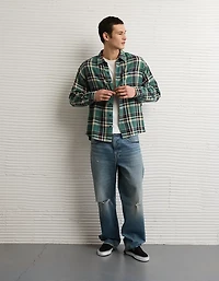 AE Boxy Lightweight Flannel Shirt