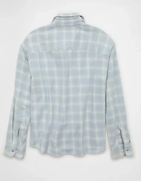 Chemise carrée en flanelle légère AE