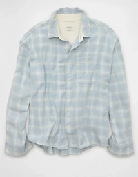 Chemise carrée en flanelle légère AE