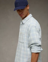 Chemise carrée en flanelle légère AE