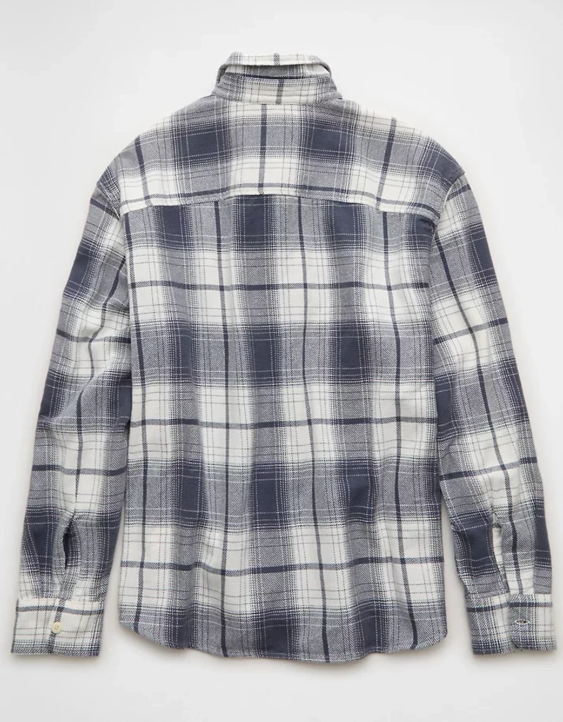 Chemise carrée en flanelle légère AE