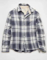 Chemise carrée en flanelle légère AE