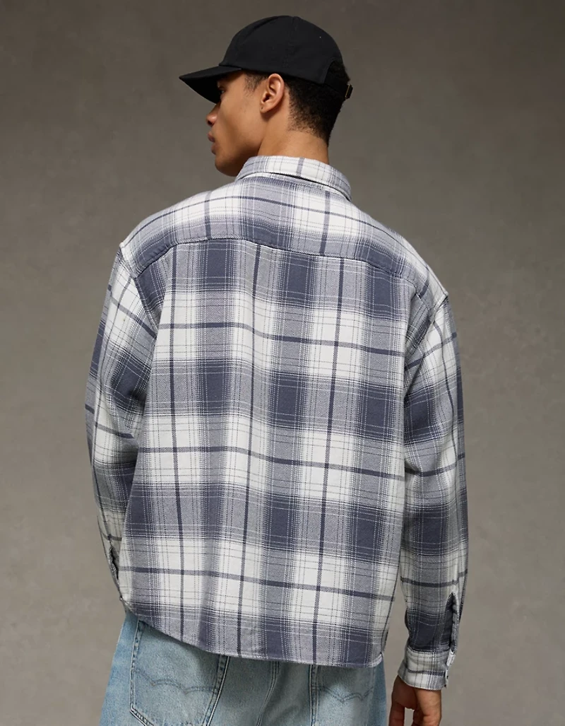 AE Boxy Lightweight Flannel Shirt
