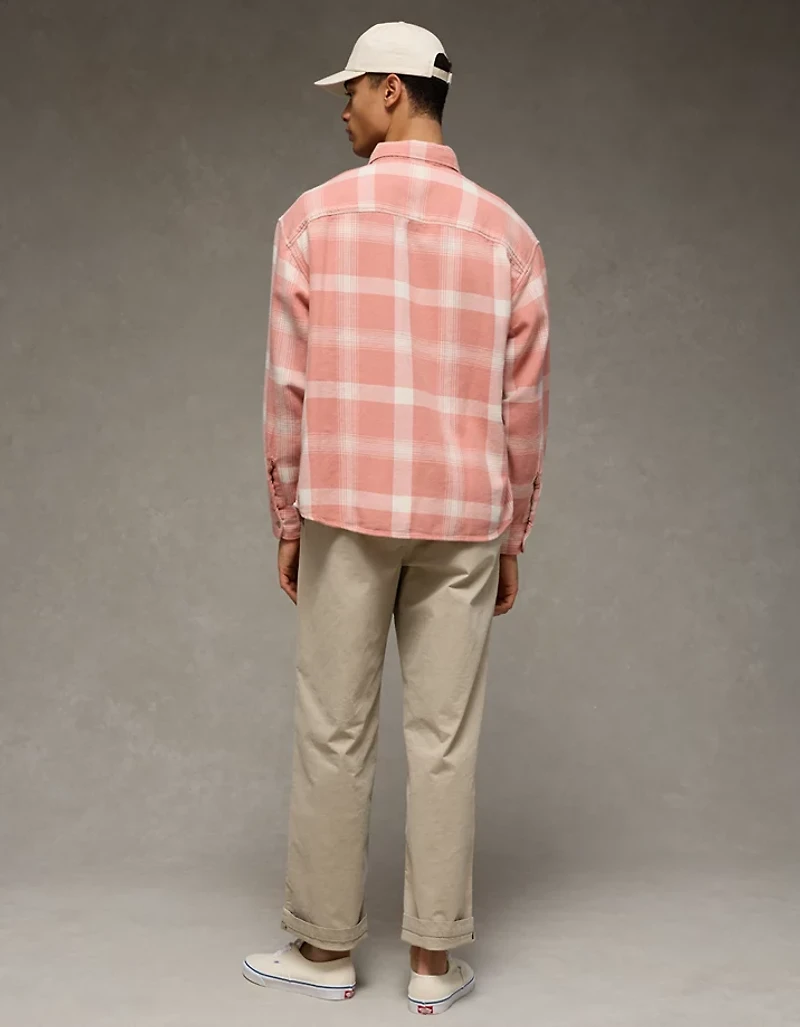 AE Boxy Lightweight Flannel Shirt