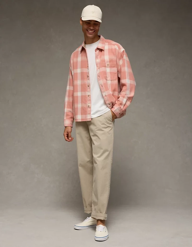 AE Boxy Lightweight Flannel Shirt