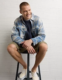 AE Boxy Flannel Shirt