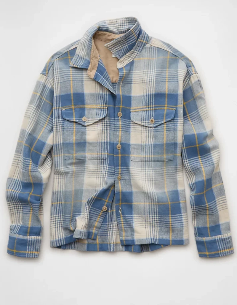 AE Boxy Flannel Shirt