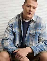 AE Boxy Flannel Shirt