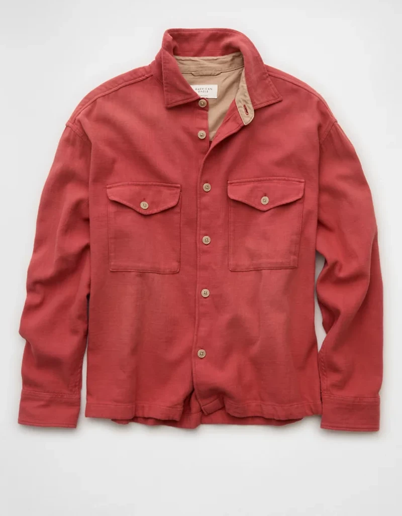 AE Boxy Flannel Shirt