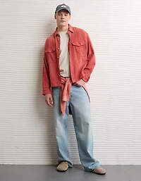 AE Boxy Flannel Shirt