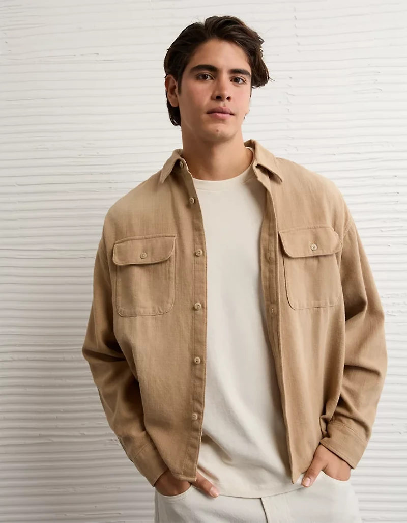 AE Boxy Lightweight Flannel Shirt
