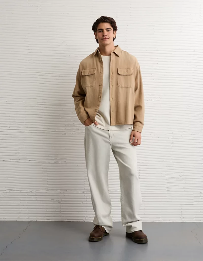 AE Boxy Lightweight Flannel Shirt