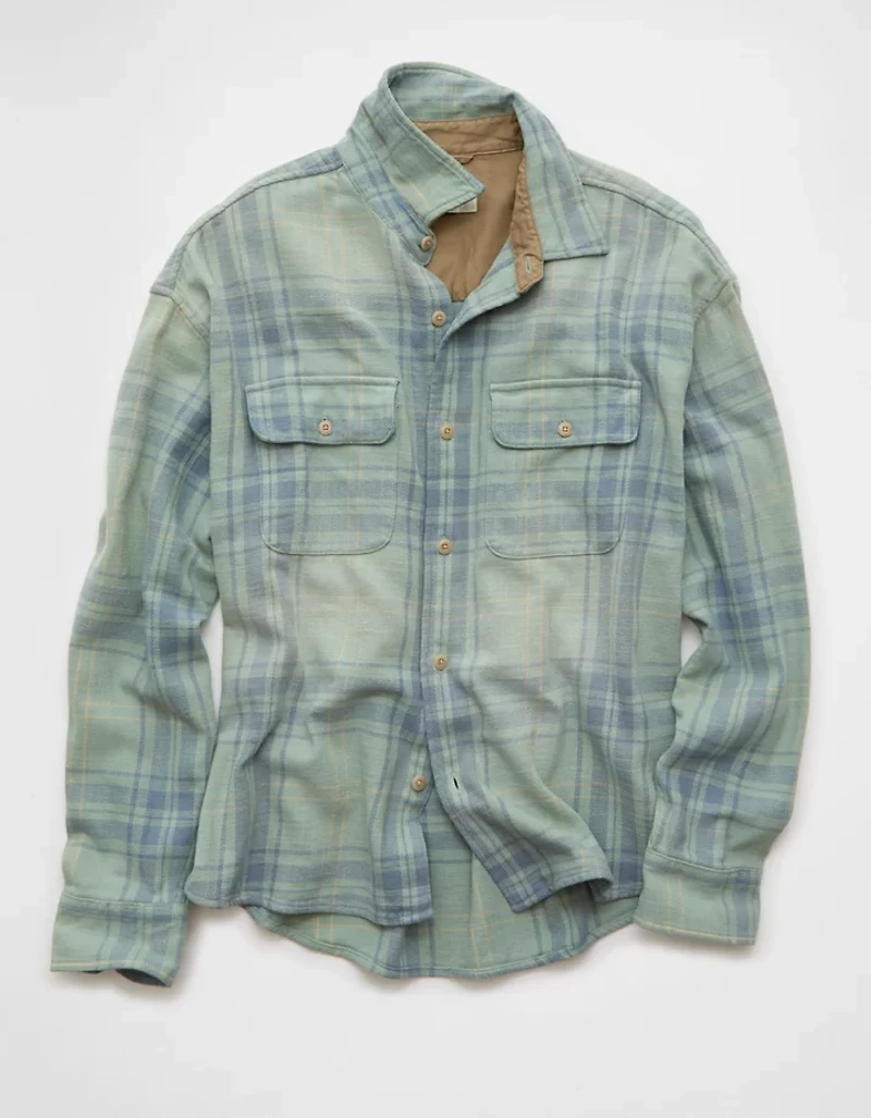 AE Boxy Lightweight Flannel Shirt