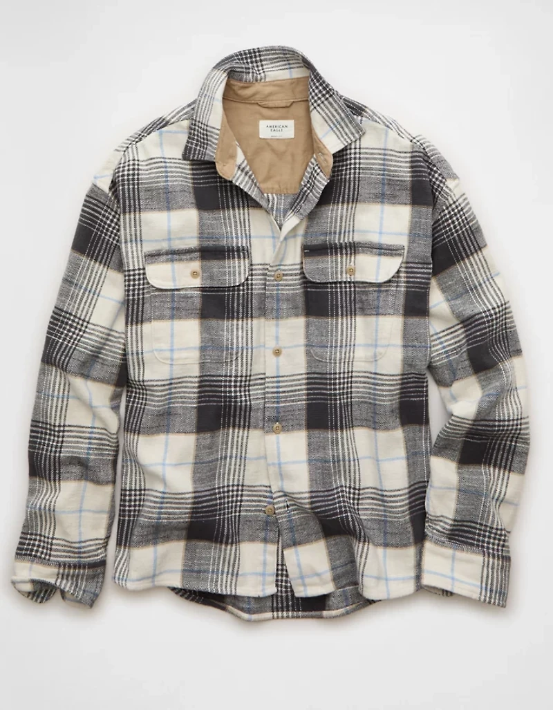 AE Boxy Flannel Shirt
