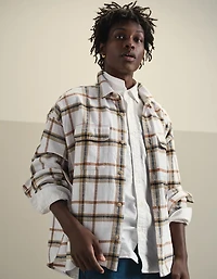 AE Boxy Flannel Shirt