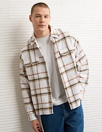 AE Boxy Flannel Shirt