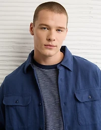 AE Boxy Flannel Shirt