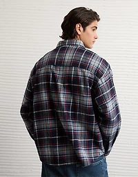 AE Boxy Flannel Shirt