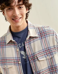 AE Relaxed Fit Everyday Flannel Shirt