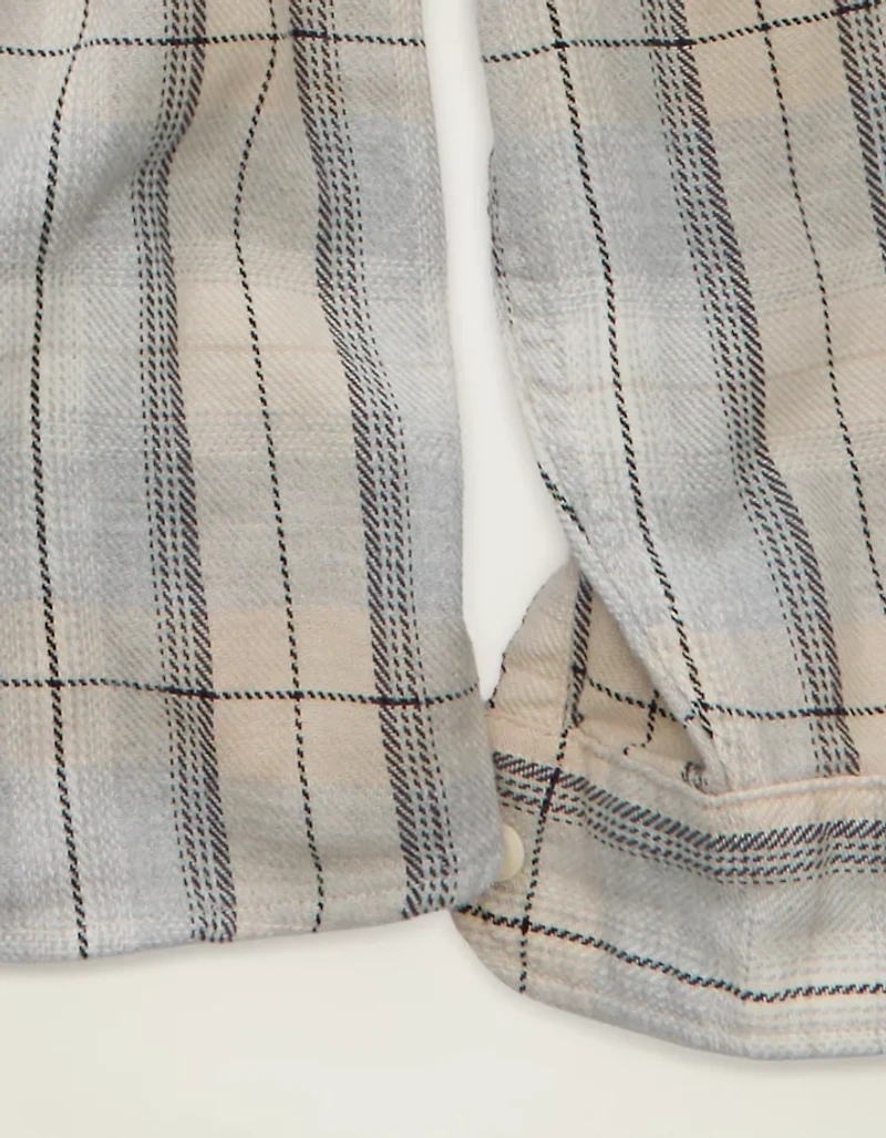 AE Relaxed Fit Textured Flannel Shirt