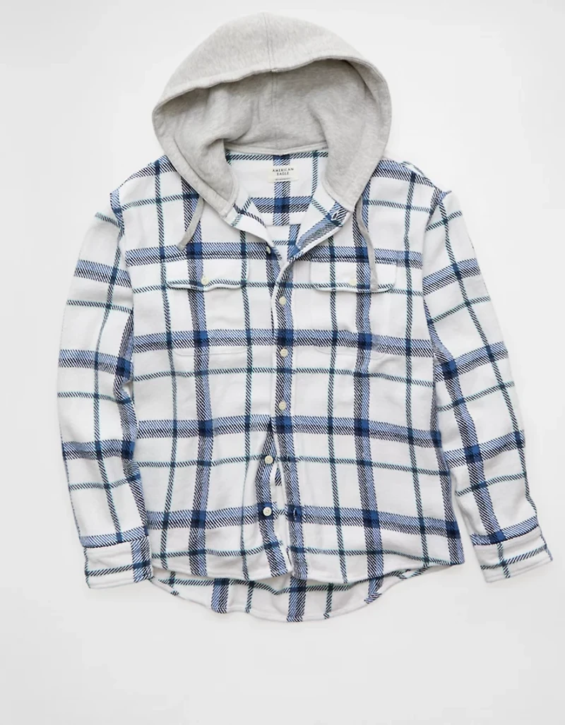 AE Hooded Flannel Shirt