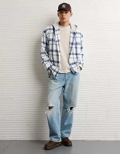 Chemise en flanelle à capuchon AE