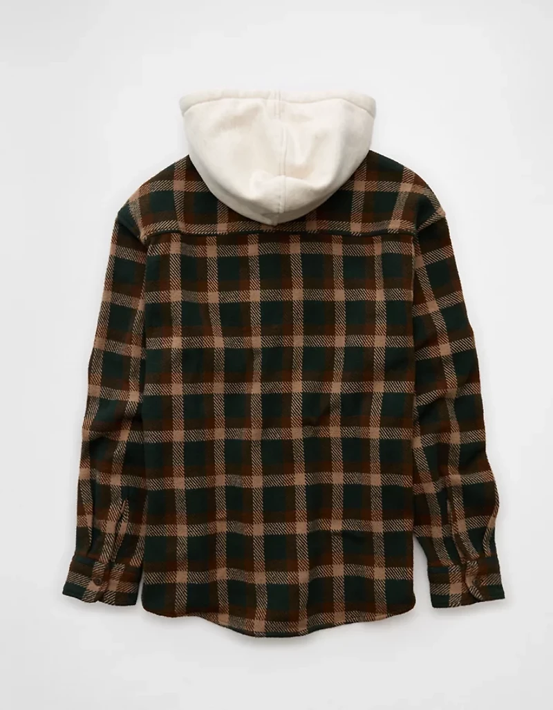 AE Hooded Flannel Shirt