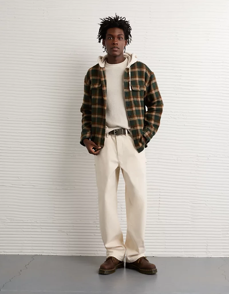 AE Hooded Flannel Shirt