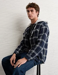 Chemise en flanelle à capuchon AE