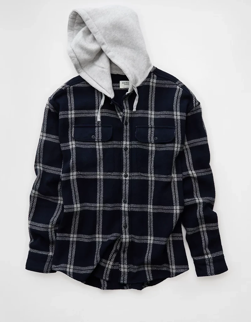 Chemise en flanelle à capuchon AE