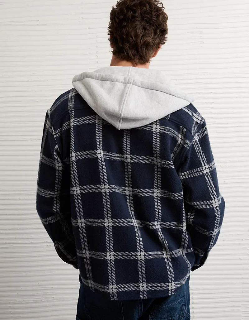 Chemise en flanelle à capuchon AE