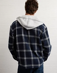 Chemise en flanelle à capuchon AE