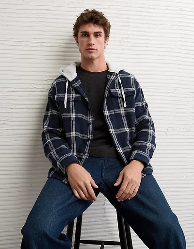 Chemise en flanelle à capuchon AE