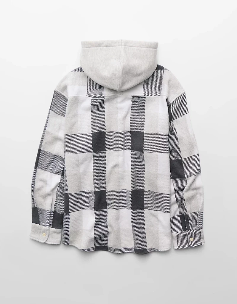 AE Relaxed Fit Hooded Flannel