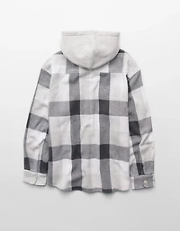 AE Relaxed Fit Hooded Flannel