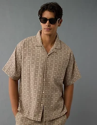 AE Poolside Printed Button-Up Shirt