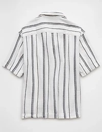 AE Poolside Striped Button-Up Shirt