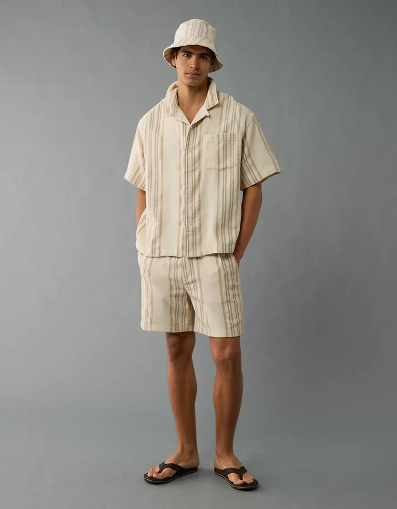 AE Poolside Striped Button-Up Shirt