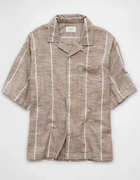 AE Poolside Striped Button-Up Shirt