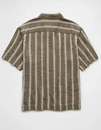 AE Poolside Striped Button-Up Shirt