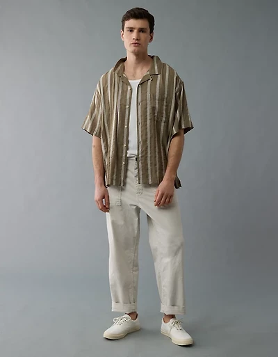 AE Poolside Striped Button-Up Shirt
