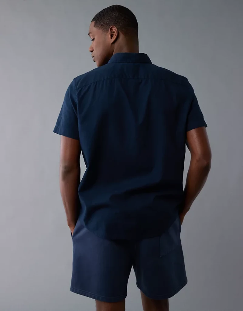 Chemise boutonnée à imprimé bord de la piscine AE