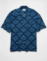 AE Poolside Printed Button-Up Shirt