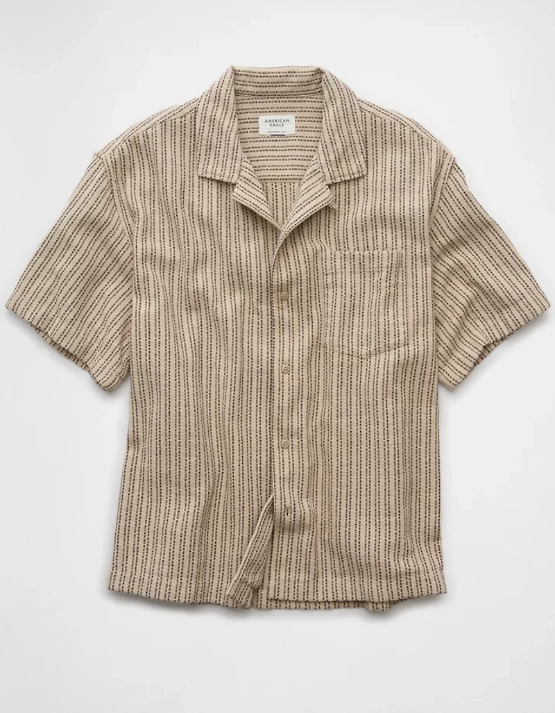AE Poolside Striped Button-Up Shirt