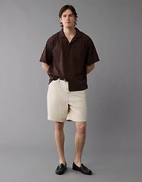 AE Poolside Textured Checkerboard Button-Up Shirt
